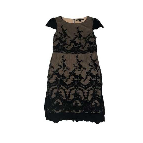 Cynthia Steffee Short Sleeve Embroidery Overlay Dress Size 8 - Picture 5 of 5